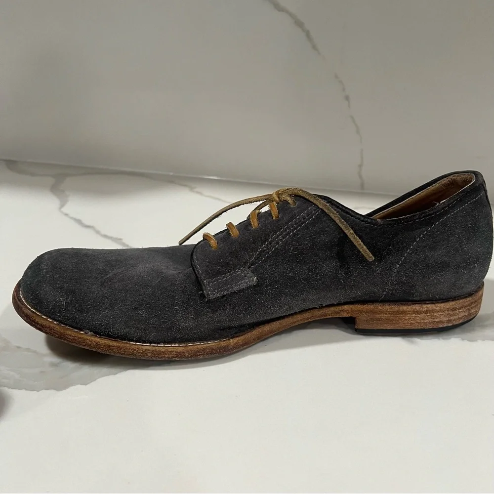 Frye Men's Gray Suede oxford Lace-Up Shoes‎ size 10 D casual dress shoes
